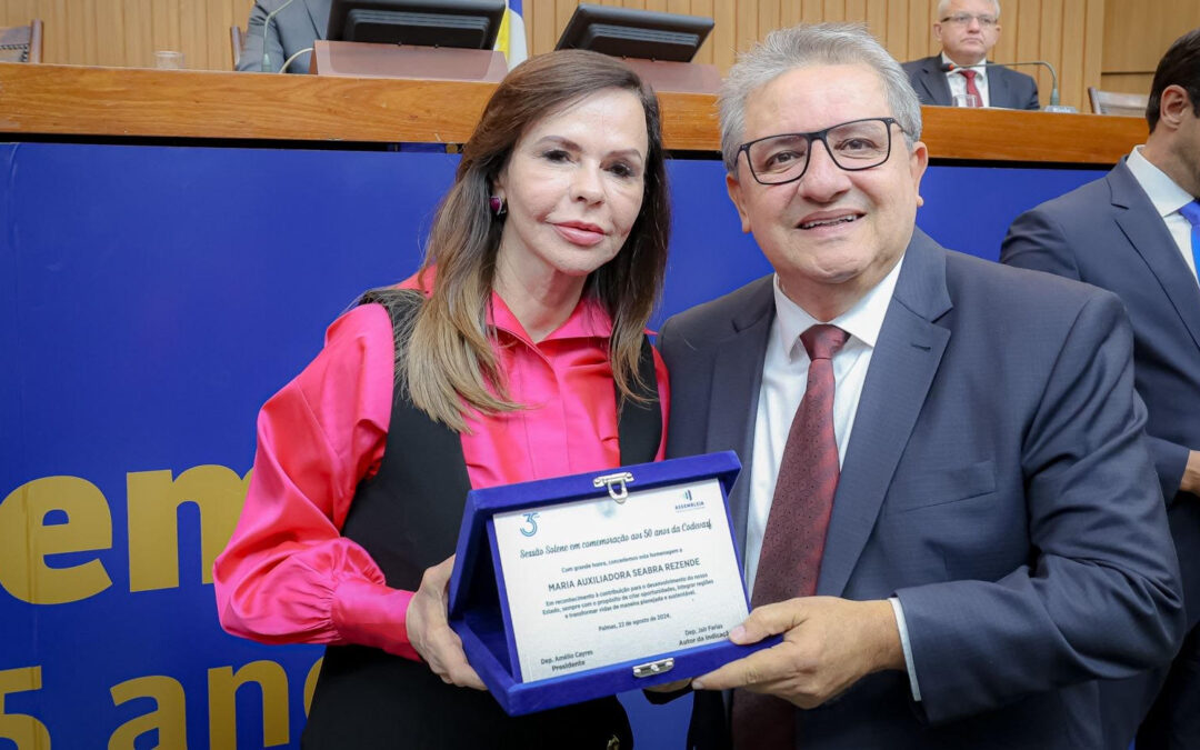 Senadora Professora Dorinha é homenageada em sessão solene de 50 anos da Codevasf