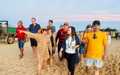 Professora Dorinha visita Colinas e destaca potencial turístico da praia de Tupiratins